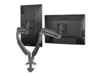 Chief Kontour Dual Desk Monitor Arm Mount - For Monitors up to 30" - Black - Monteringssats (bordsfäste, fäste med genomföring, 2 vridbara armar, bul
