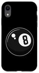 Coque pour iPhone XR Joueur de billard classique Magic 8 Huit Ball pour adultes et enfants