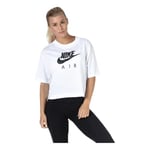 Nike Women W NSW Air Top Ss T-Shirt - White, X-Large