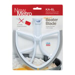 New Metro Design KA-6L White Original Beater Blade for Kitchen Aid 6 Quart Bowl Lift Mixer, Plastic