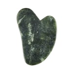 Gua Sha sten för ansikts- och halsmassage gjord av grön jade