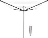 Brabantia 50 m Lift-O-Matic Rotary Washing Line (Anthracite) Multiple Height Ad