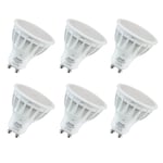 Aiwode 5W GU10 LED Bulb,Warm White 2700K,Equivalent 50W Halogen Lampe,Non-Dimmable,550LM RA85,120°Beam Angle GU10 Spotlight,Pack of 6.