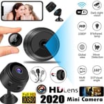 A9 1080p Wifi Mini Camera P2p Night Vision Wireless Surve Black