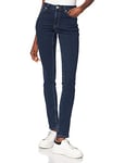 GANT Women's FARLA Super Stretch Jeans Slacks, Dark Blue Broken in, 32W / 32L