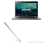BoxWave Stylus Pen for Acer Chromebook Spin 15 (CP315) (Stylus Pen by BoxWave) - AccuPoint Active Stylus, Electronic Stylus with Ultra Fine Tip for Acer Chromebook Spin 15 (CP315) - Metallic Silver