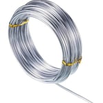 1.0/1.5/2.0mm Aluminium Wire 10M/20M Craft Silver Wire For Jewellery Making, Clay Modelling Bonsai And Model Silver Aluminum Craft Wire For DIY Sculpture Crafts Jewellery Making Beading Modelling