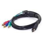 audio video cable 1.5m hdmi mâle à 3 rca converter câble pour dvd hdtv 1080p ocs022