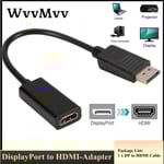 DP Adaptateur HDMI - DP TO HDMI - Adaptateur de câble DP vers HDMI, Transmission Stable DisplayPort vers câble pour Macbook Pro Air, projecteur, appareil photo, TV, ordinateur