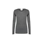 10 The Oneck Long Sleeve, Dark Grey Melange