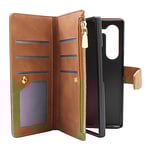 XL Standcase Lyxfodral Samsung Galaxy Z Fold6 (Brun)
