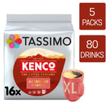 Tassimo Coffee Pods Kenco Americano Grande 5 Packs (Total 80 Drinks)