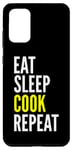 Coque pour Galaxy S20+ Eat Sleep Cook Repeat - Chef Funny