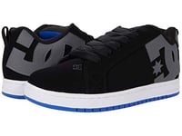 DC Shoes Men's Court Graffik Sneaker, Swan Grey and Blue, 13 UK