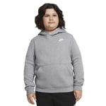 Nike DA5114-091 B NSW Hoodie PO Club Sweatshirt Men's Carbon Heather/White L+