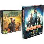 Repos Production, 7 Wonders Duel, Board Game, Ages 10+, 2 Players 30 Minutes Playing Time & Z-Man Games | Pandemic | Board Game | Ages 8+ | 2-4 Players | 45 Minutes Playing Time