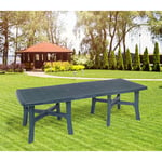 Table d'extérieur rectangulaire extensible, Made in Italy, 160x100x72 cm (fermé), couleur Vert