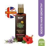 200ml WOW Rosemary & BIOTIN Healthy Hair Oil Controls  & Reduces Hair Fall - UK