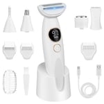 LOPHE Rasoir Électrique Pour Femme, 5 En 1 Rasoir Indolore Rechargeable Rasoir à Sourcils Et Visage Pour Femmes Wet&Dry Tondeuse Bikini Femme Pour Visage, Bras, Jambes, Aisselles