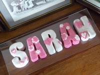 Silicone 26pc ALPHABET Letter Word Set Baking Cake Pan Mould Resin Wax Chocolate