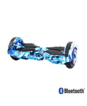 Luminous off-road wheel self-balancing car children hoverboard two-wheeled adult Bluetooth led-10.5in blue_Glow