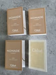 CHLOE NOMADE & Fleur De Parfum EAU DE PARFUM 4 X 1.2ml EDP SAMPLE SPRAYS New💖