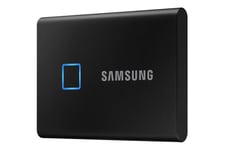 Samsung T7 Touch MU-PC1T0K - 1 TB - Ekstern SSD - USB 3.2 Gen 2 - 24 pin USB-C