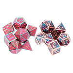 7Pcs Metal Polyhedral Dice Set RPG Card Games Odorless Table Game Gear Dice For
