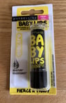 Brand New & Sealed MAYBELLINE  Electro Baby Lips LIP BALM - Fierce & Tangy