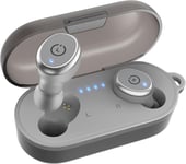 TOZO T10 Bluetooth 5.3 Wireless Earbuds with Charging Case IPX8 Gray 