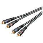Câble audio stéréo Rca, blindé, OFC, 0.20m