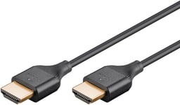 Goobay slimmad HDMI-kabel 2.0 med stöd för 4K i 60Hz och HDR (0.5 meter)