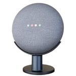 Mount Genie Google Home Mini Pedestal: Improves Sound Visibility and Appearance - Cleanest Mount Holder Stand for Google Mini - Designed in USA (Charcoal)