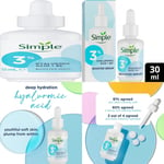 Simple 3% Hyaluronic Acid + B5* serum Booster Serum skin care product... 