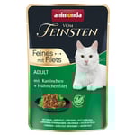 Ekonomipack: animonda Vom Feinsten Adult Pouch 36 x 85 g - Kanin & kycklingfilé