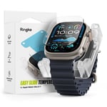 Ringke Apple Watch Ultra 49mm 2nd Gen Skärmskydd i glas med monteringsram (2-pack)