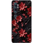 Xiaomi Mi Note 10 Pro Gennemsigtigt Telefoncover Intensiva blommor