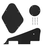 Set of 3PCS LP Pickguard Kit for Epiphone Les Paul Standard Guitar Plastic Black