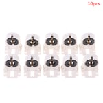 T8/G13 Lysrörshållare Värmebeständig lamphållare Light 10PCS