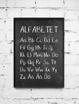Poster Alfabetet - 40x50 cm