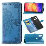 Mandala Xiaomi Redmi Note 7 / Note 7 Pro / Note 7S Flip fodral - Blå Blå