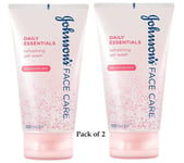 2 X Johnson's Face Care Daily Essentials Refreshing Gel Wash 150ml