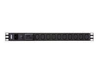 ATEN Basic PDU PE0218SG - Strømfordelerenhet (kan monteres i rack) - AC 100-240 V - 3840 VA - inngang: IEC 60320 C20 - utgangskontakter: 18 (IEC 60320 C19, 17 x IEC 60320 C13) - 1U - 3.05 m kabel