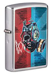 Zippo Lighter, Watch Dogs Legion Satin Chrome, Normal