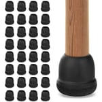 32 st möbelbensskydd med filt, silikon stolsbensöverdrag, stolsdynor, stolsglidare, möbelbensskydd, med diameter 14-19mm