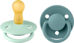 BIBS Smokk De Lux 2-pack Lateks Størrelse 2, Nordic Mint/Island Sea