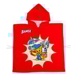 Bamse Stranden Röd Barn Badponcho 65x130 Swimpy by Tildas