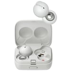 Sony LinkBuds WF-L900 Open-Fit True Wireless Earbuds - White IPX4 Sweat & Water Resistant - Ultra-Small & Light for All-day Comfort - Unique Open-Ring design - Multipoint (OTA) - Up to 17.5 Hours Total Battery Life with Charging Case