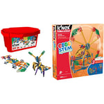 K'Nex 18024/18025 Imagine 35 Model Click and Construct Value Building Set with Storage Tub & Basic Fun 79318 K’NEX STEM Explorations Gears Building Set for Ages 8 and Up Engineering Educational Toy