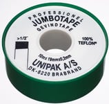 Unipak Jumbotape Gängtätningstejp 19 mm x 15 m x 0,2 mm